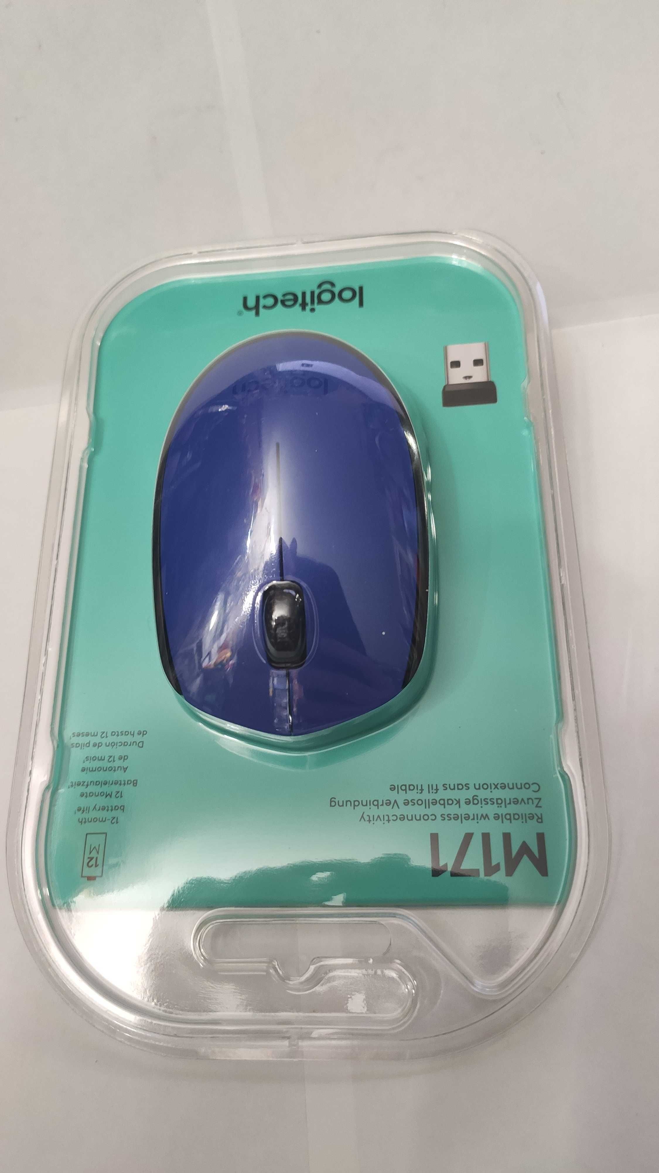 Мышь беспроводная оптическая Logitech M171 (blue)