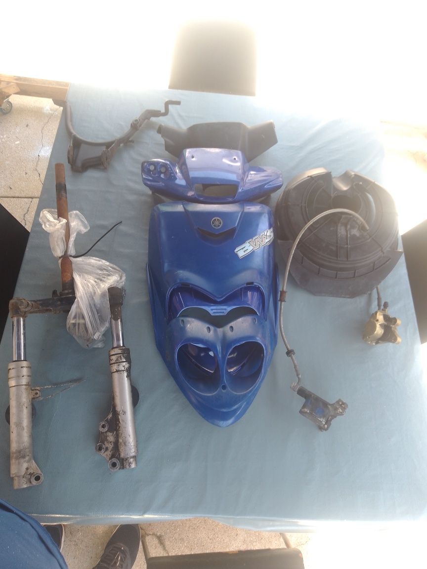 Yamaha BWS cor azul