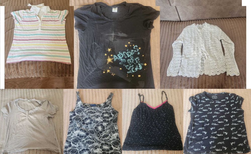 Женская одежда: кофточки, футболки, рубашки, свитера и джинсы L–XL