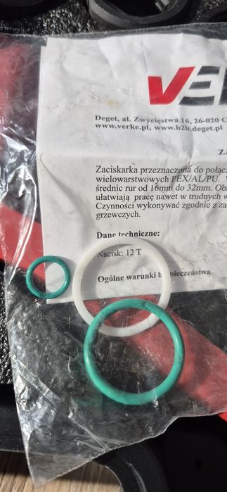 Zaciskarka hydrauliczna ręczna 12T PEX PERT U 16-32 + matryce