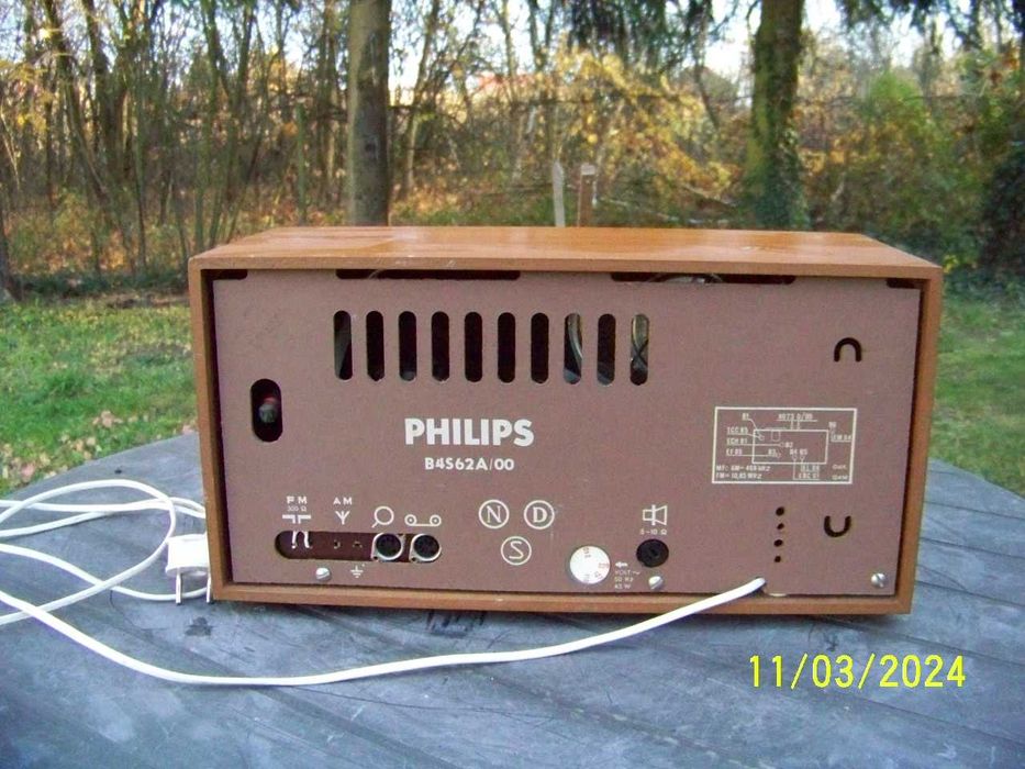 Stare radio lampowe Philips B4S62A/00 sprawne.