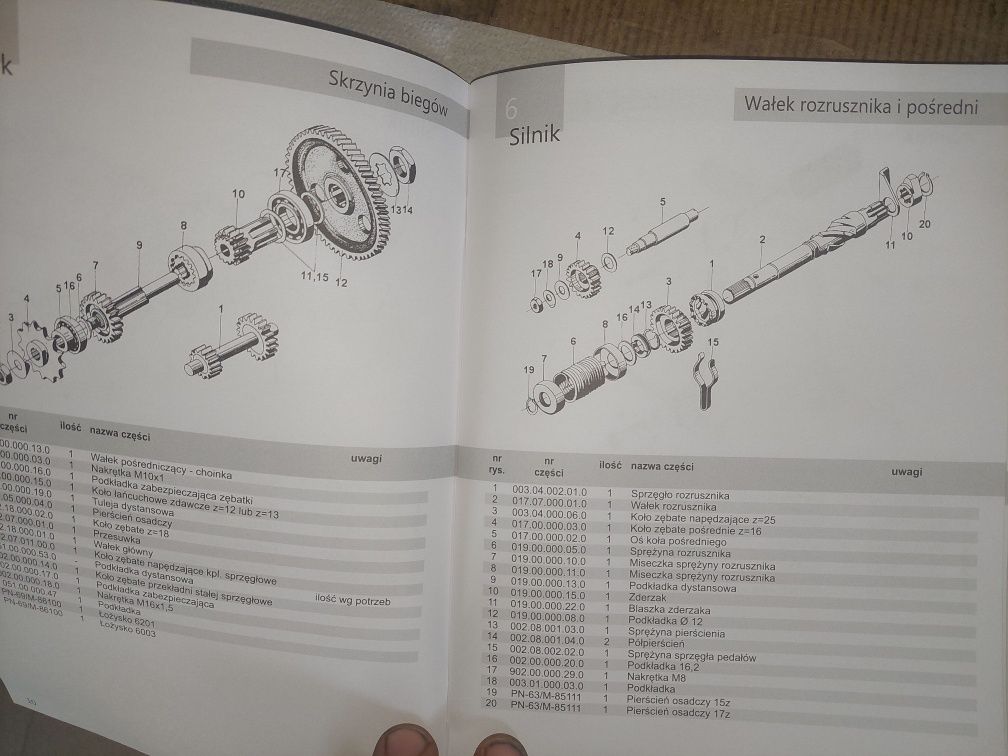 Nowy katalog czesci instrukcja obsługi rama silnik romet motorynka