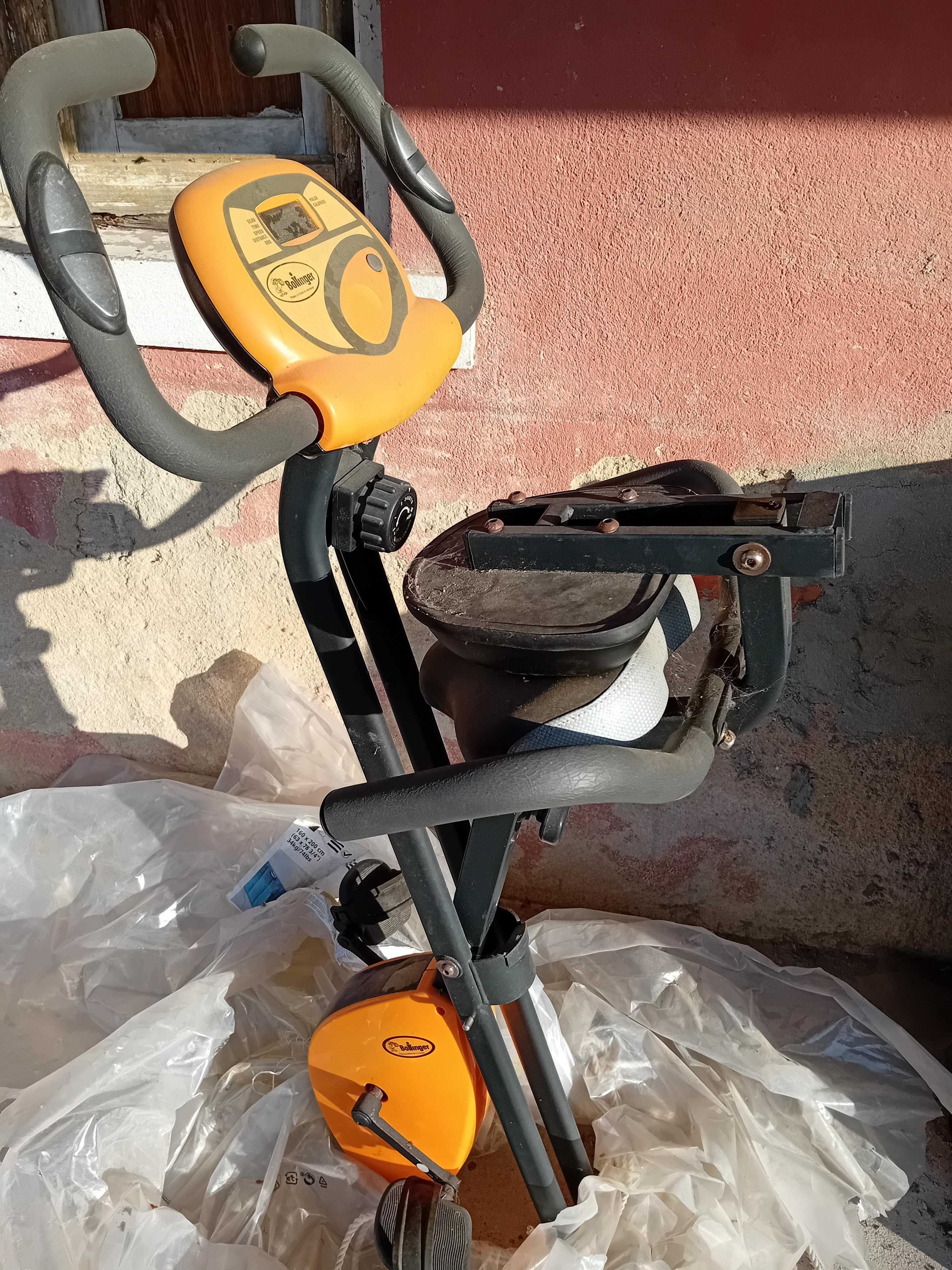 Bicicleta Dobrável Estática de Treino Ginástica