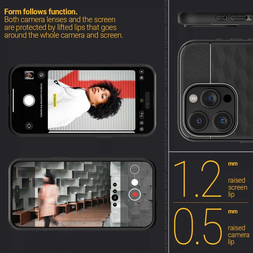 Чехол Caseology Parallax Mag для iPhone 15 Pro Max Matte Black