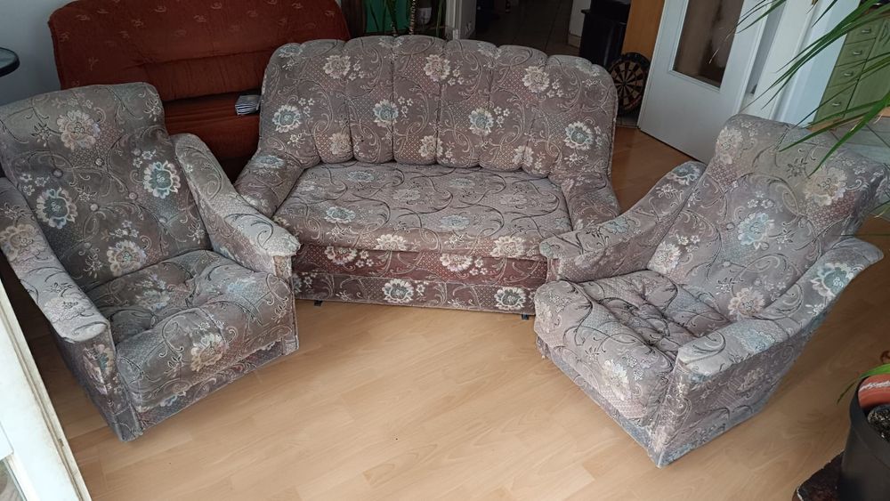 kanapa + 2 fotele zestaw wypoczynkowy