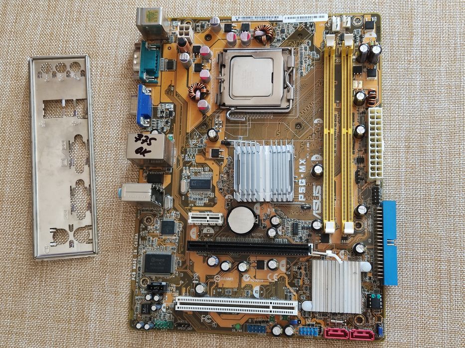 Материнська плата  Asus P5G-MX Socket 775 Intel Core 2 Duo E6550 SLA9X