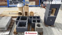 SYSTEM KOMINOWY kompletny uniwersalny z wysyłką ceramika+pustaki+wełna