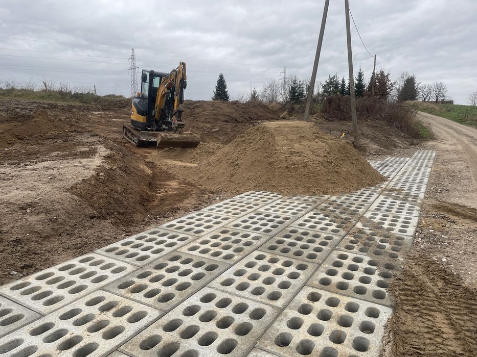 USŁUGI MINIKOPARKĄ - WYWROTKA - Przyłącza WOD-KAN - Ziemia - Kruszywa