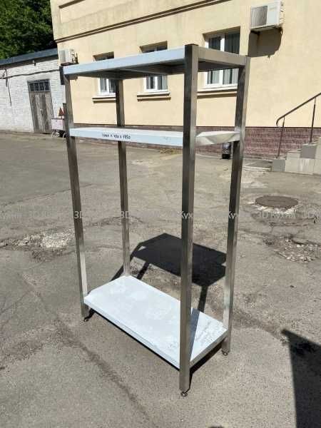 Б/в стелажі полиці з нержавійки для кухні кафе ресторана бара магазину