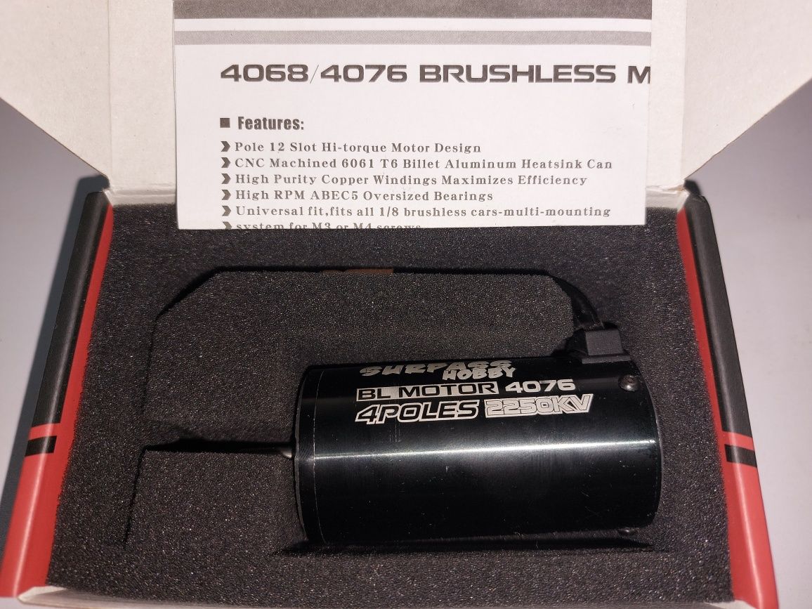Motor brushless 4076 surpass hobby , 2.2.5.0 KV (novo)