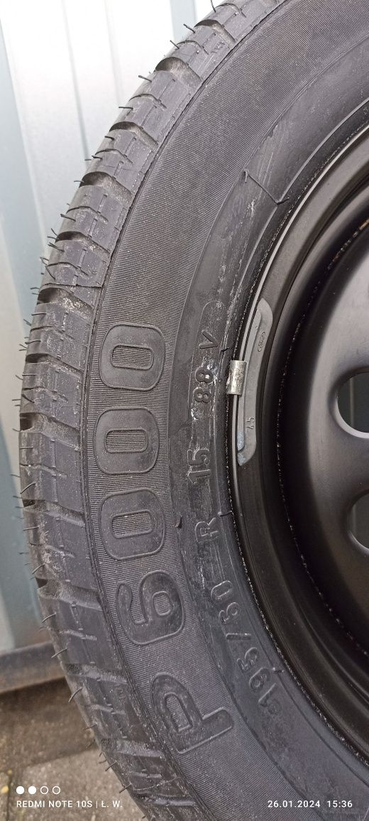 Koło zapasowe 195/60 R15 Pirelli P600 / nowe