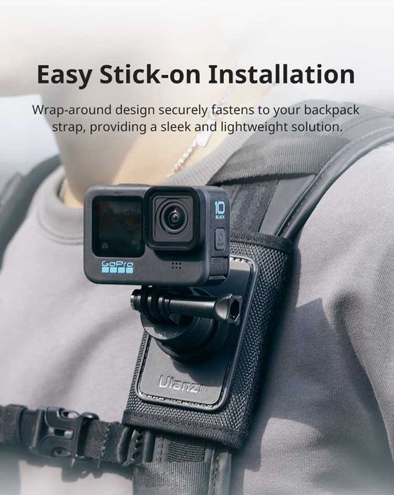 Obrotowy klips Ulanzi CO62 do plecaka do kamer GoPro Insta360 DJI
