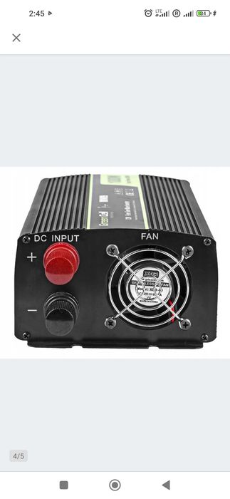 Инвертор GreenCell 12 v 230v, 1000/2000w Чистий сінус