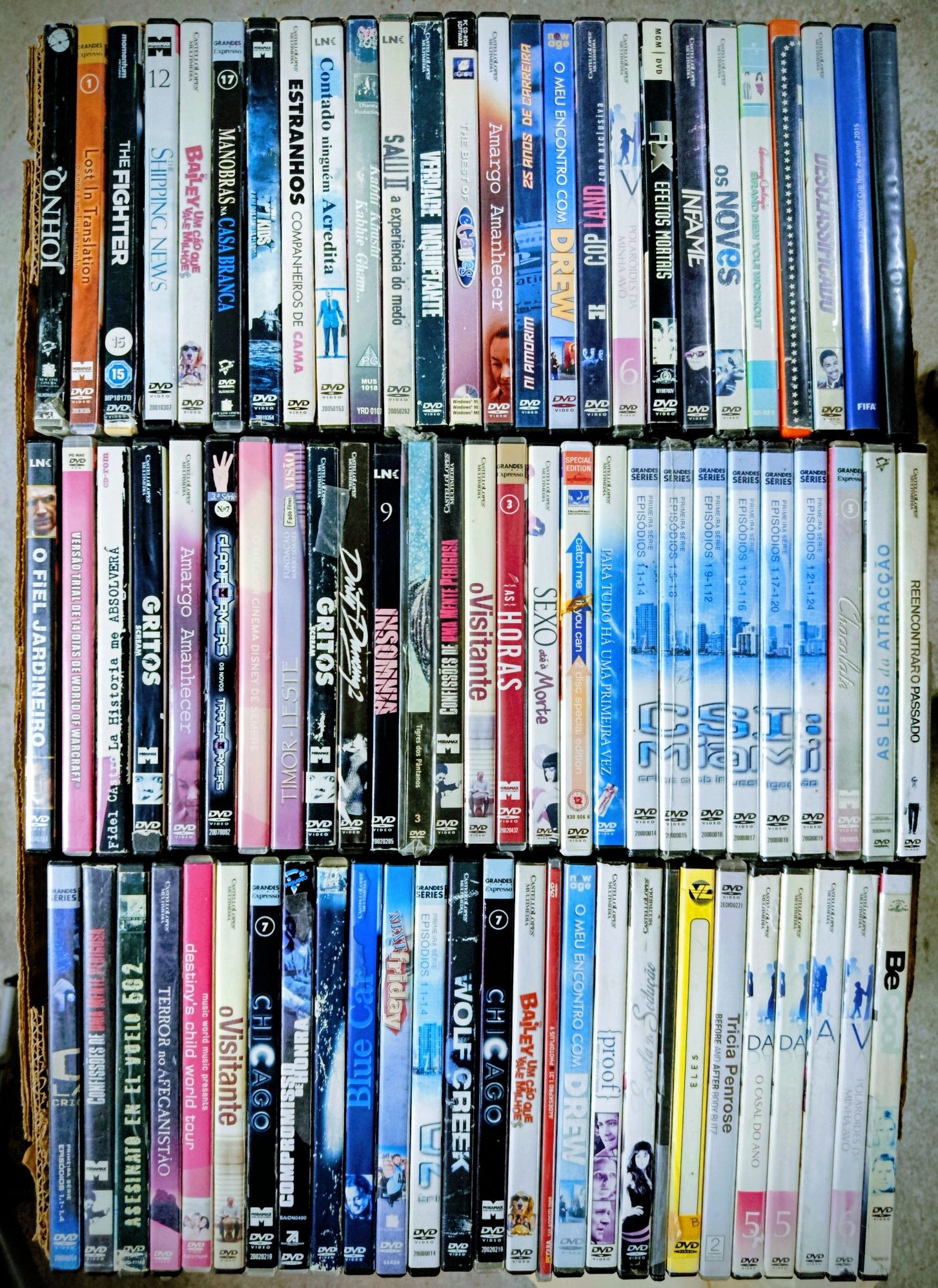 Lote de ouro de Centenas de DVD's