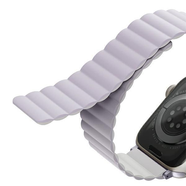Pasek magnetyczny Uniq Revix do Apple Watch, 38/40/41mm, Lilak-Biały