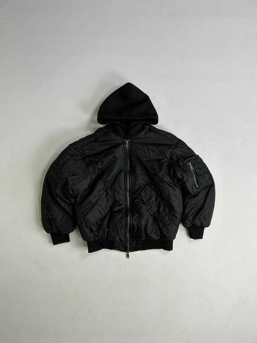 Project GR бомбер черный двухслойный куртка курточка чорний black S M