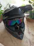 Capacete + óculos