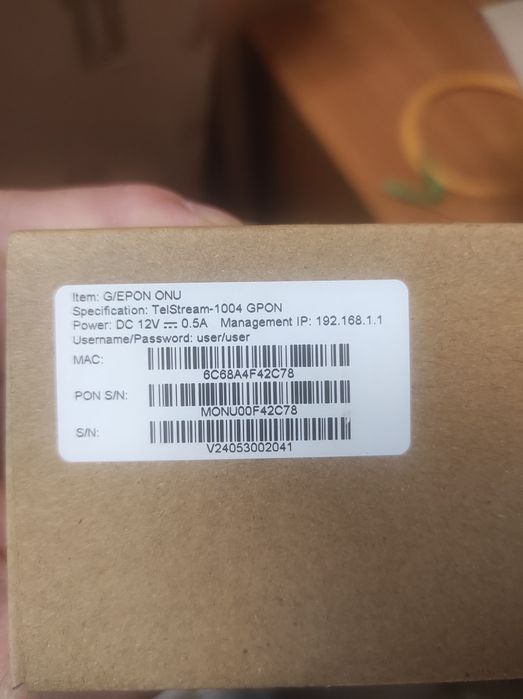 Оптичний абонентський термінал 4х портовий