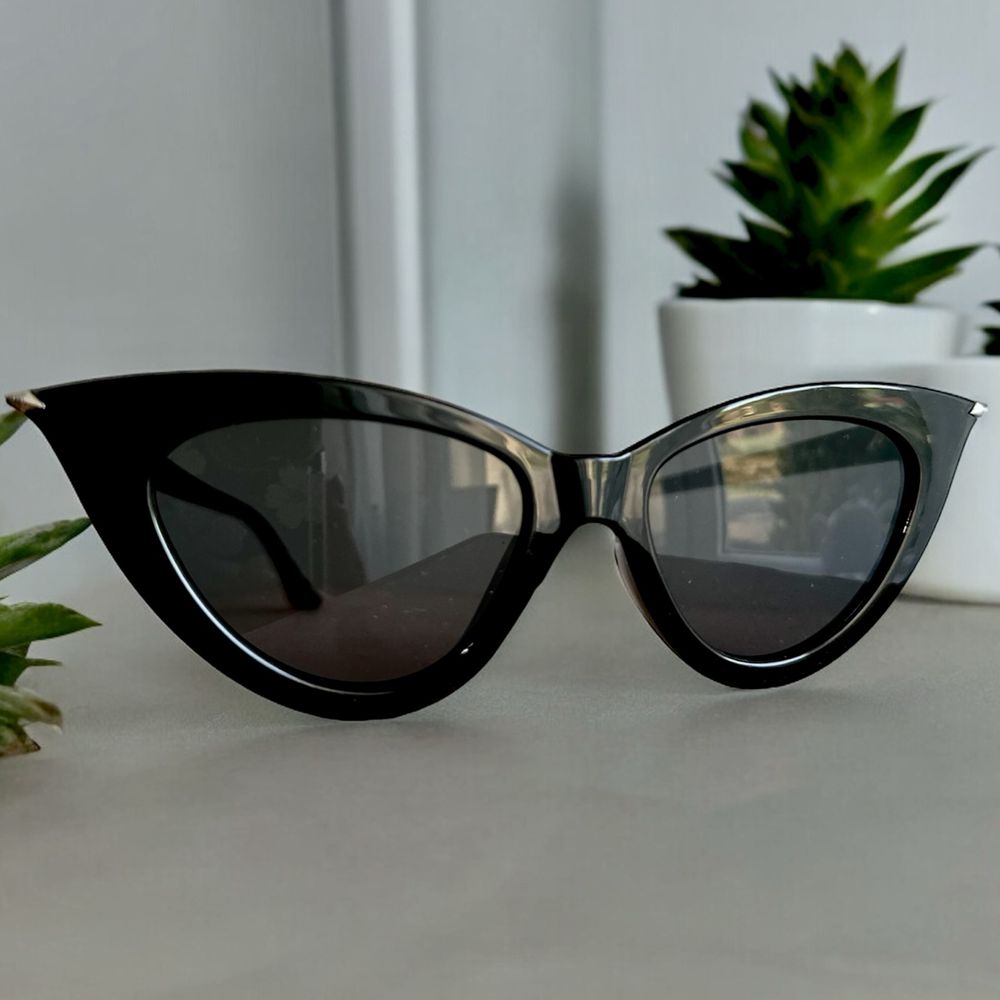 Okulary czarne kocie oko cat ete lata 50 lata 60 retro old money