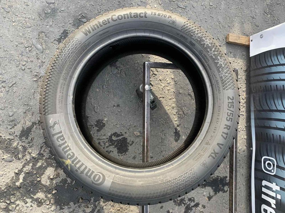 Шини  215/55 R17 Continental  зима 2022 рік 7,5 мм