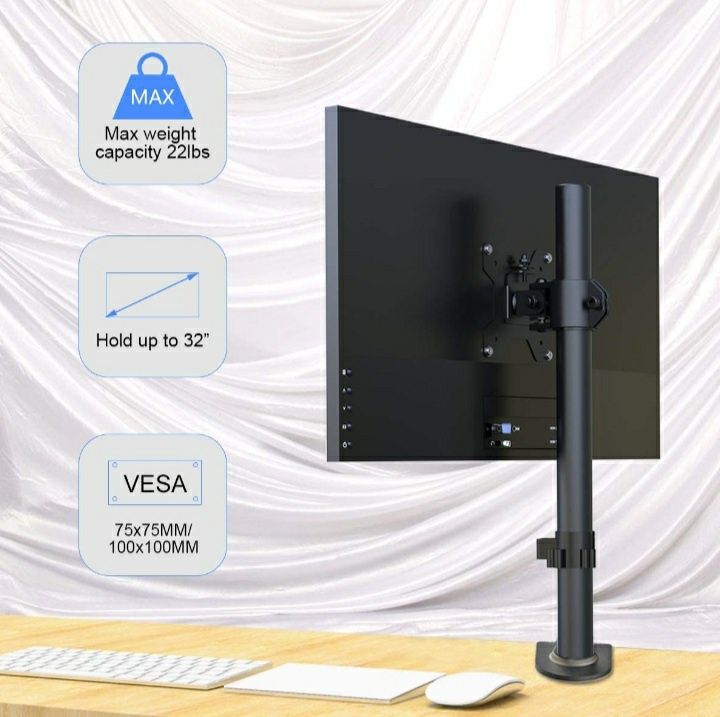 Uchwyt stojak do monitora 10-32"Suptek