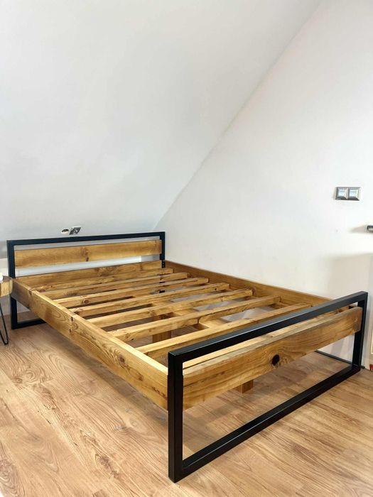 Łóżko drewniane LOFT