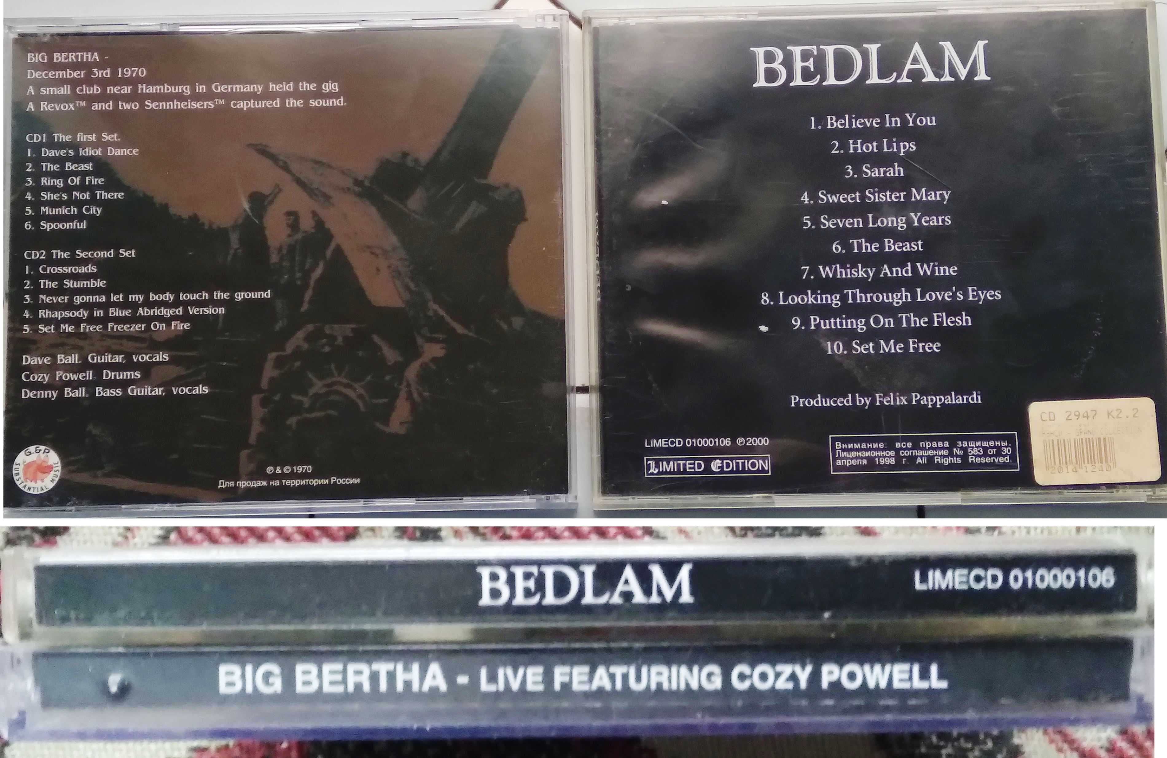 Cozy Powell /  Big Bertha / Bedlam - 3 CD аудио из коллекции - VG++ !!