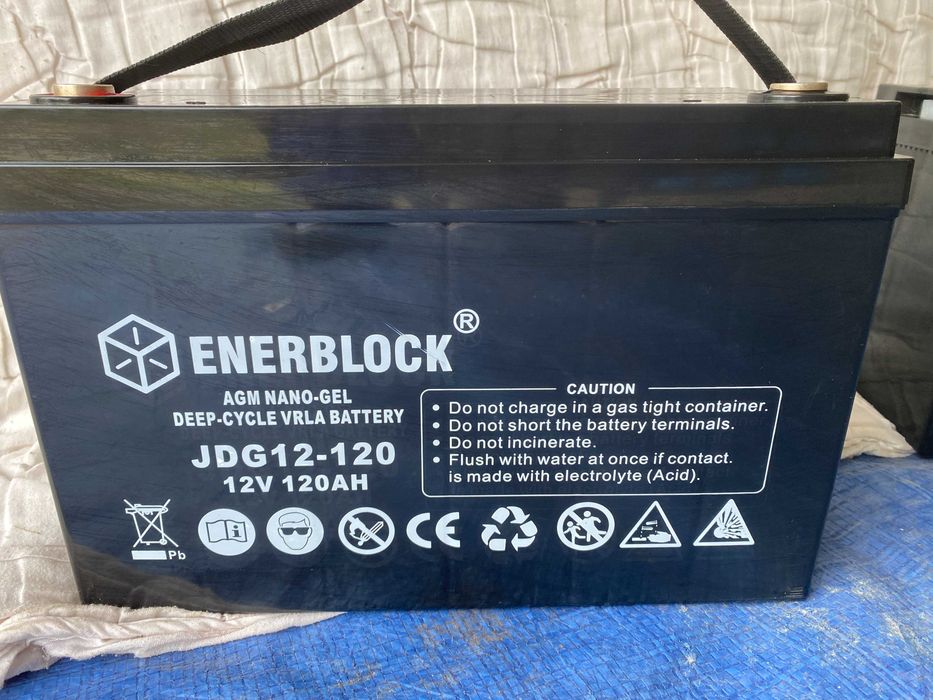 Akumulator *ENERBLOCK AGM-GEL Hybrid*12V 120Ah*KAMPER-łódz-Magazyn-UPS