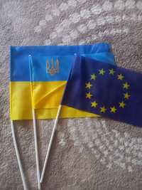 Автомобільний прапор/прапор Євросоюзу/прапор України/флаг Украины