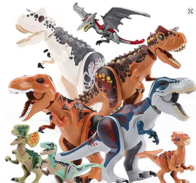 T-REX / INDOMINUS do LEGO Jurassic World Dinozaur Figurka Klocki Model