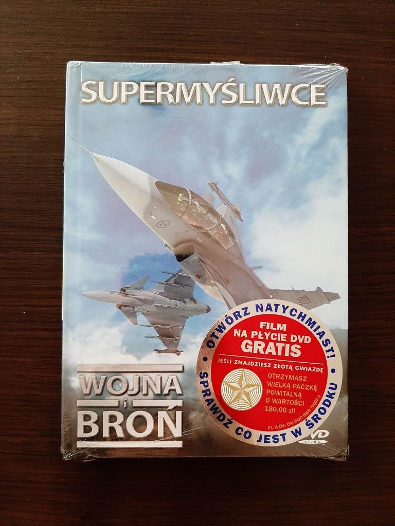 Supermyśliwce: Wojna i broń - DVD z książką + gratis NOWE
