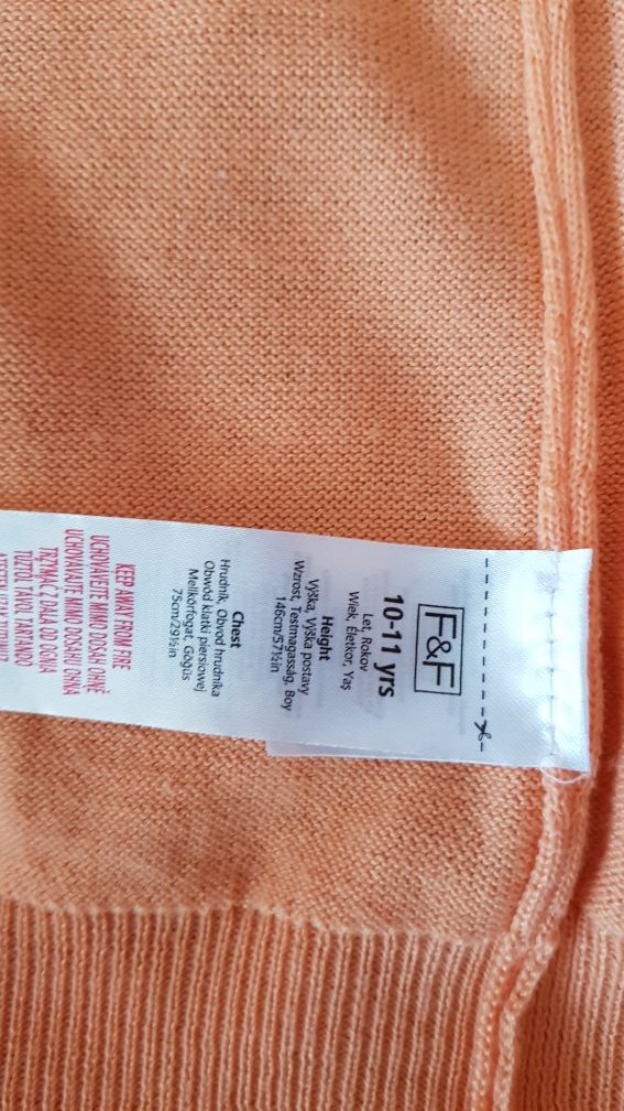 Sweter sweterek 134-146 F&F