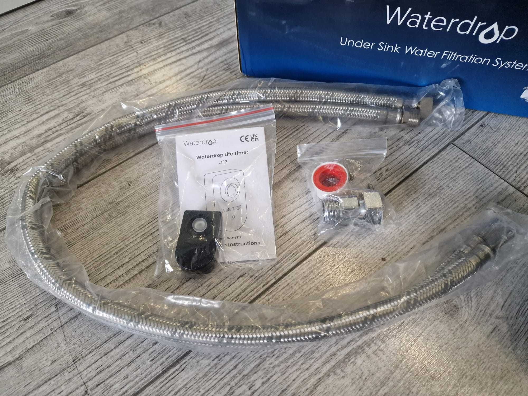 System filtrów wody Waterdrop 10UA pod zlewem redukuje PFAS, PFOA/PFOS