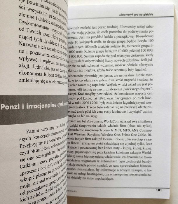 Matematyk gra na giełdzie, John Allen Paulos, UNIKAT!