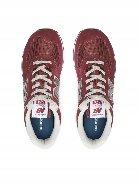 New Balance 42,5 Buty Męskie Ml574Evm Bordowe Sneakersy Skórzane T783