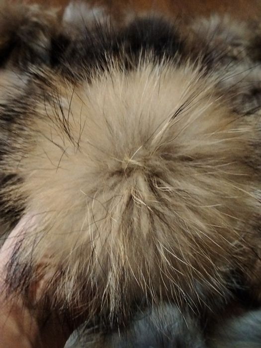 Помпони з хутра єноту песця
