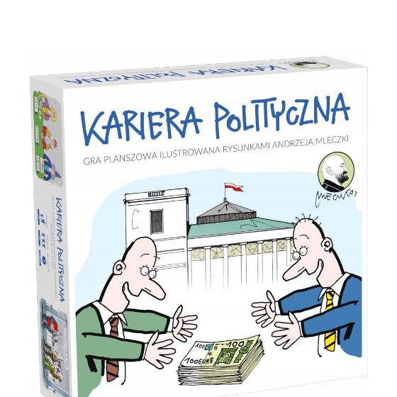 Kariera polityczna GRA PLANSZOWA nowa od TREFL rys. Andrzej Mleczka