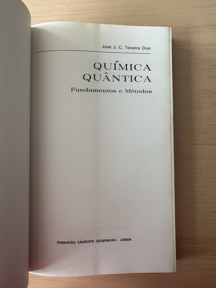 Livro “Química Quântica - fundamentos e métodos”