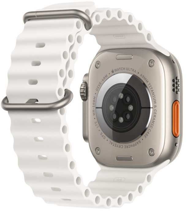 Apple Watch Ultra 1 gen. Titanium + opaska white ocean 49mm I iTop Wwa