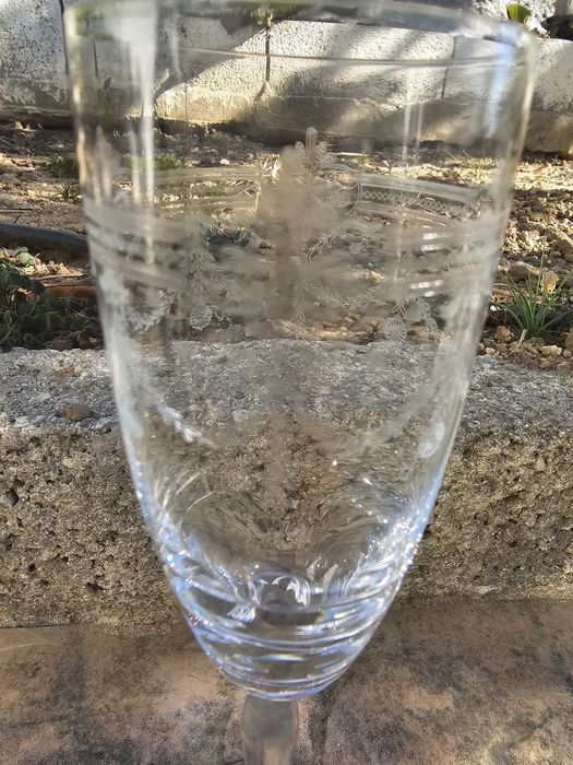 Conjunto completo de copos de cristal- novo