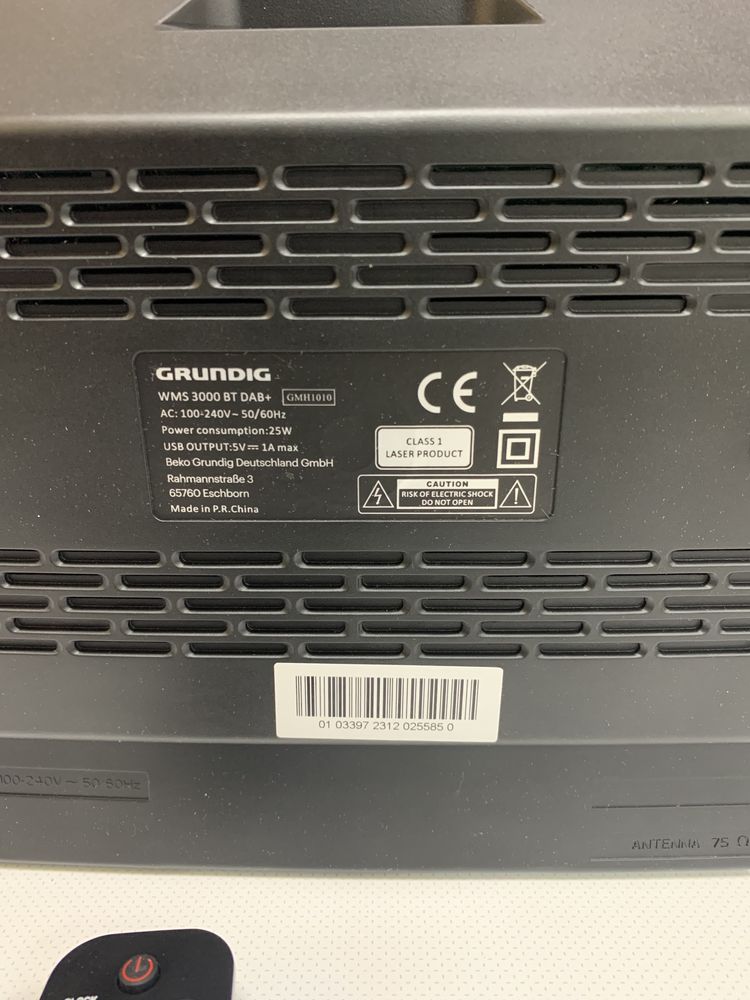 Музичний центр Grundig WMS 3000 BT DAB+ з Європи (ідеальний стан)
