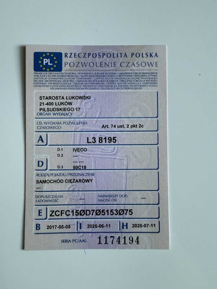 Iveco 50-180 Automat Igla maly orginalny przebieg