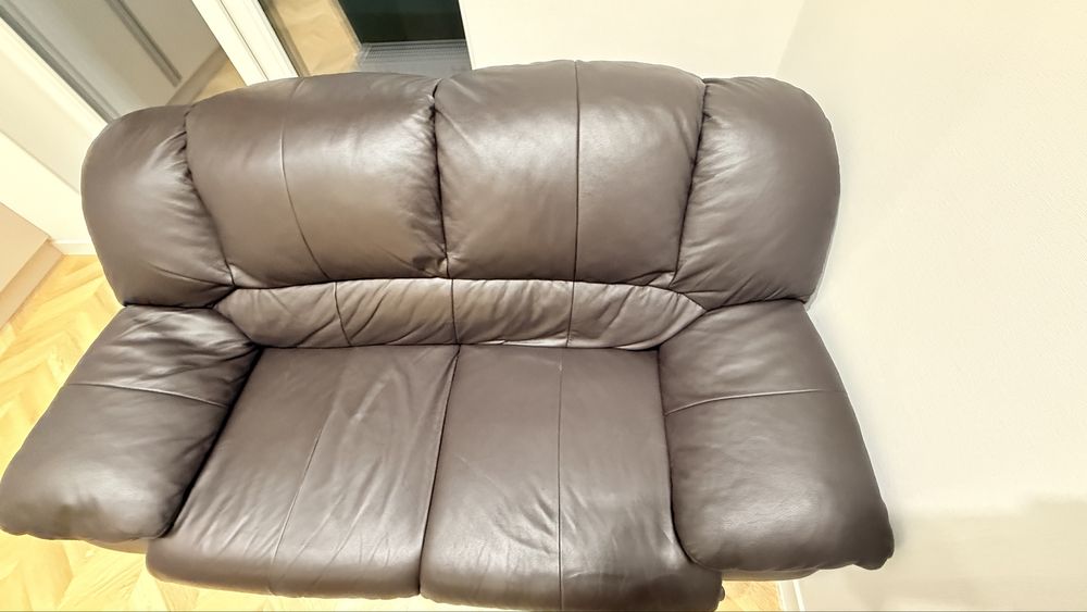Продам Новый кожанный диван для гостинных или офисов качество ТОП
