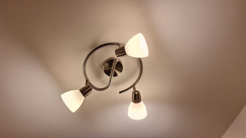 Zestaw lampa nad lustro i podsufitowa do łazienki, salonu, przedpokoju