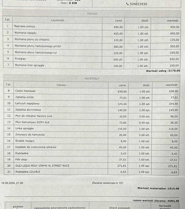 Motocykl Kawasaki z800