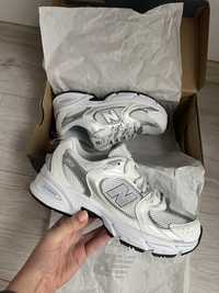 Białe srebrne buty sportowe New Balance 530 rozmiar 37,5