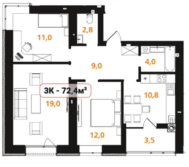 Продається квартира в новому комплексі|ВИГІДНА ЦІНА