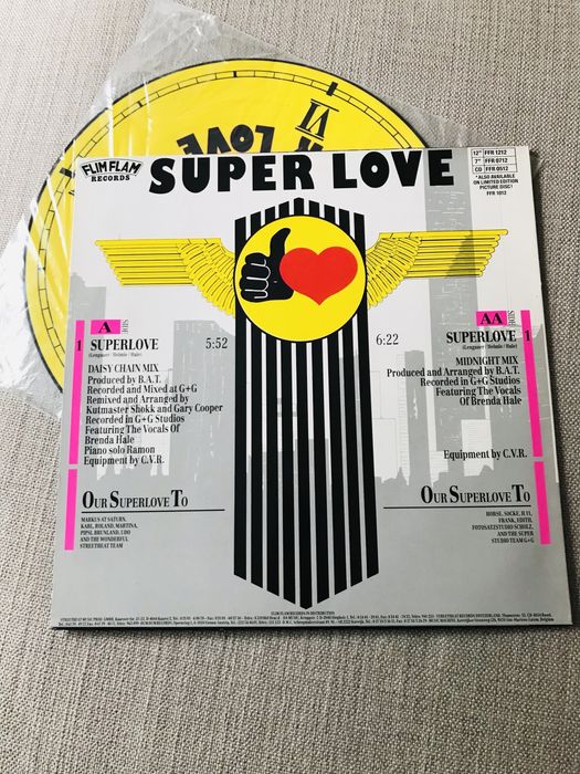 B.A.T. - Super Love. Winyl - Maxi12, Picture Disc.