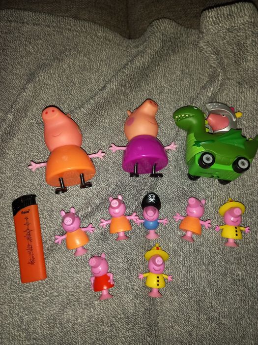 Zestaw świnka peppa georg na smoku prezent urodziny dzień dziecka