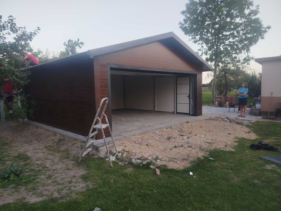 Garaż ocieplany płyta Polieratanowa